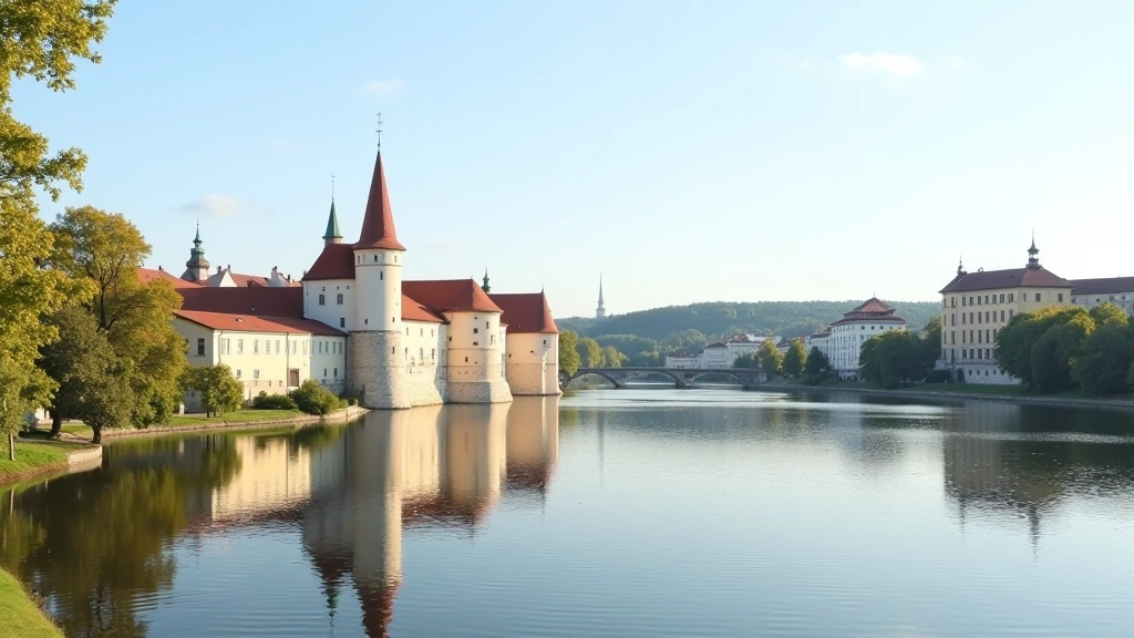 Vilniaus pilies vaizdas iš Neries krantinės